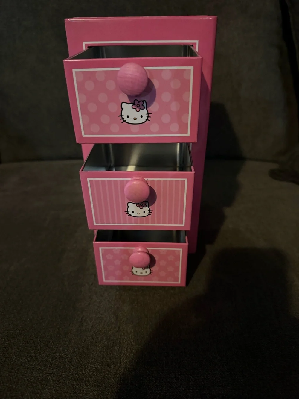 Sanrio Hello Kitty Pink 3-Drawer Mini Organizer